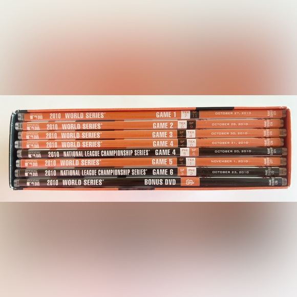 SF Giants 2010 World Series DVDs Set - Picture 4 of 8